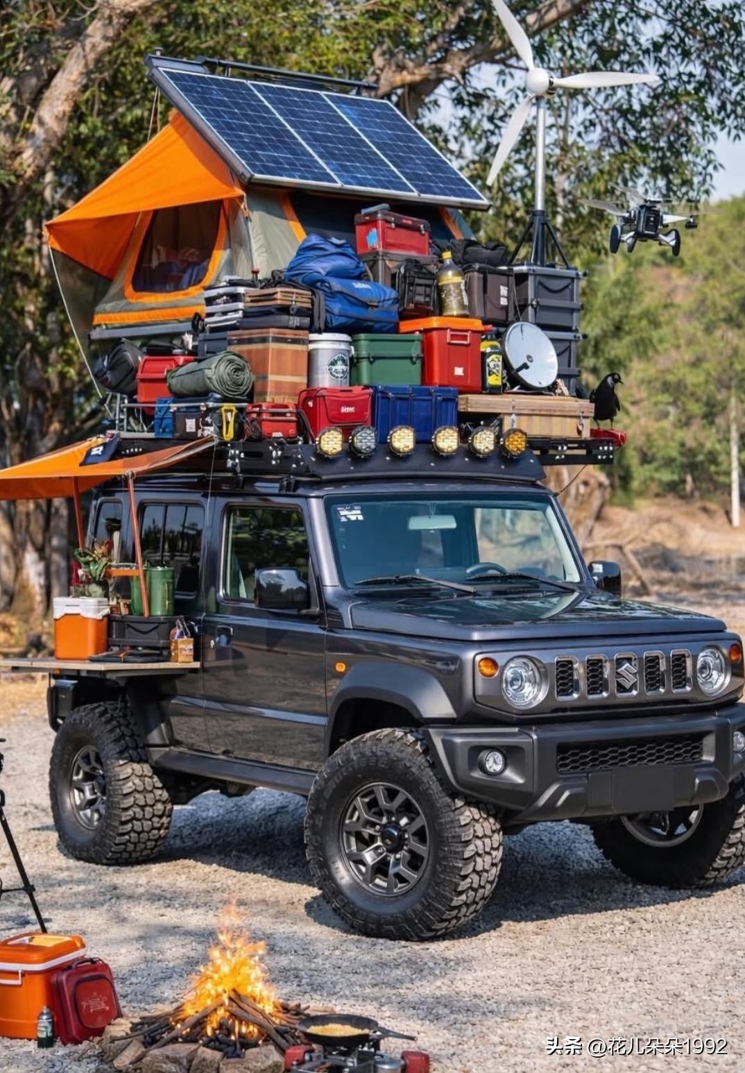 这个吉姆尼每次要开车的时候收纳估计都要半个小时，太麻烦了