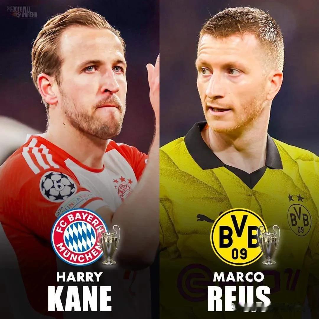 马尔科·罗伊斯🆚和哈里·凯恩在温布利举行的欧冠决赛中可能会是一场重磅比赛。

