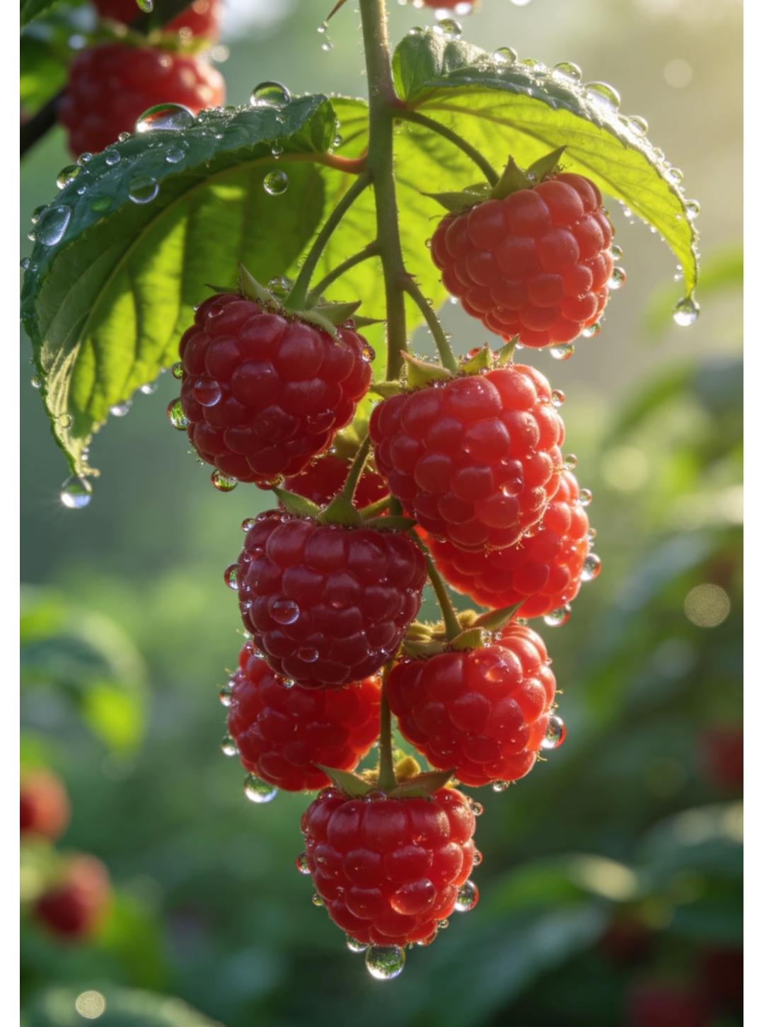 叶尖的露水还未散去，枝头的红果已迫不及待，这是自然写给春日的甜蜜情书。
 
晨露