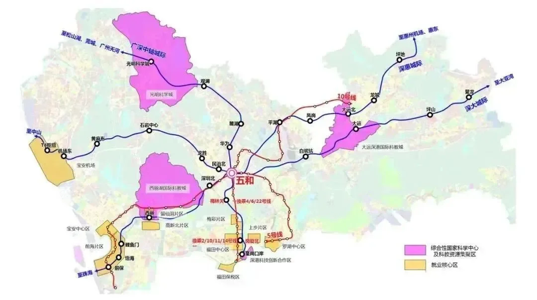 广深中轴城际线路图