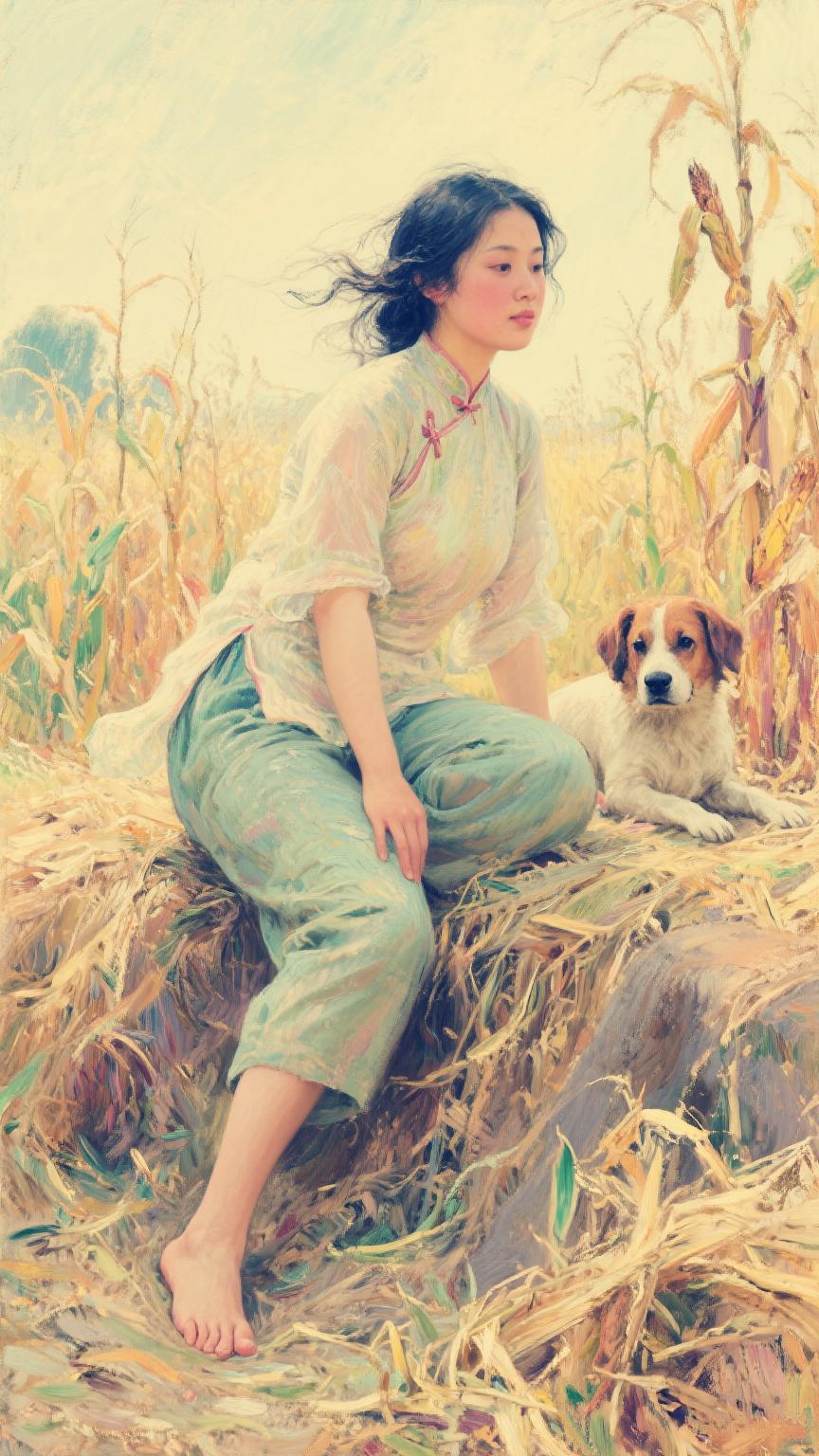 画里画外 走进画中人 秋收