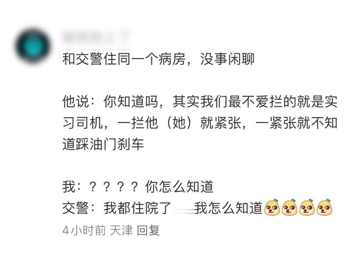 交警：我可太知道了，这宝贵的一课就是实习司机给我上的 ​​​