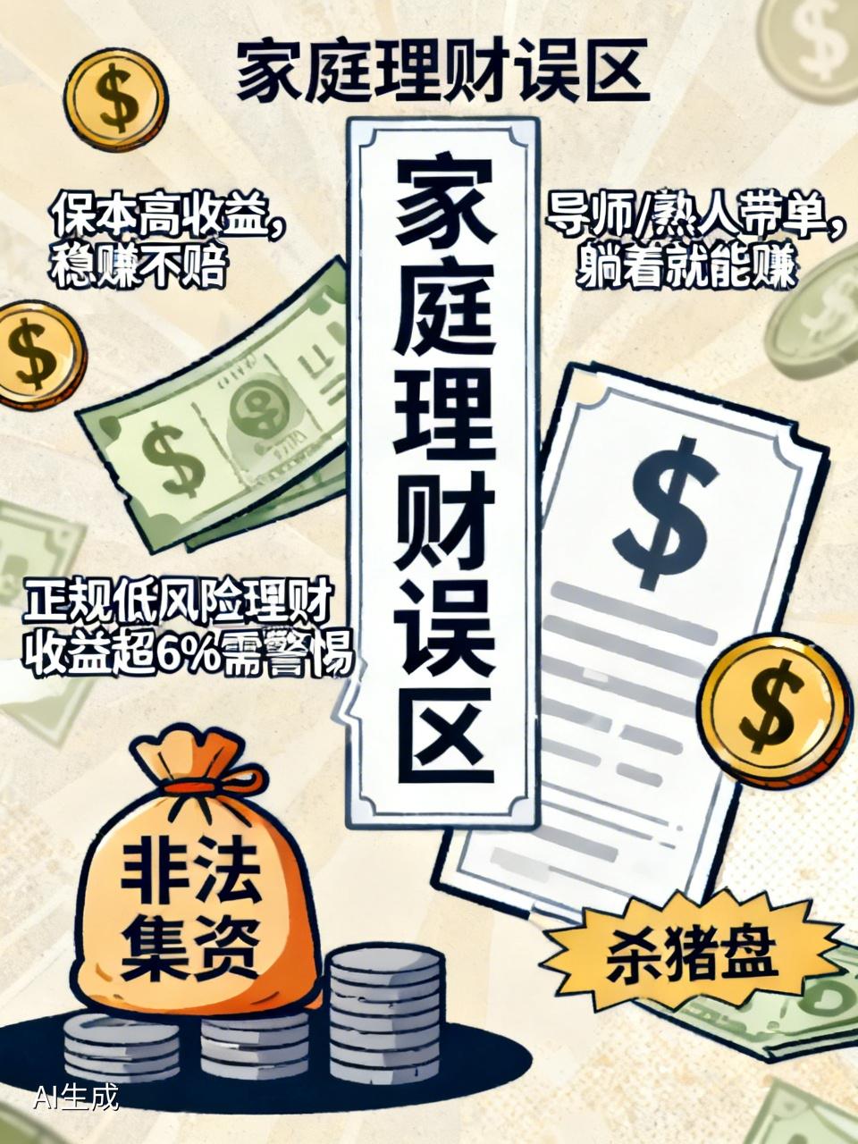 5个家庭理财误区，越省越穷，普通人千万别踩坑，理财可不能盲目乱来，这 5 个坑千