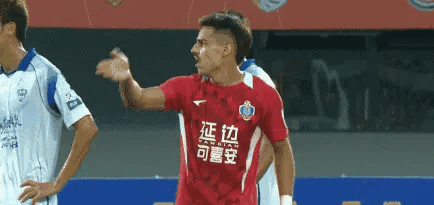 这红牌动作！确实不太应该，石家庄功夫队名不虚传！这是化骨绵掌啊！
延边龙鼎外援在