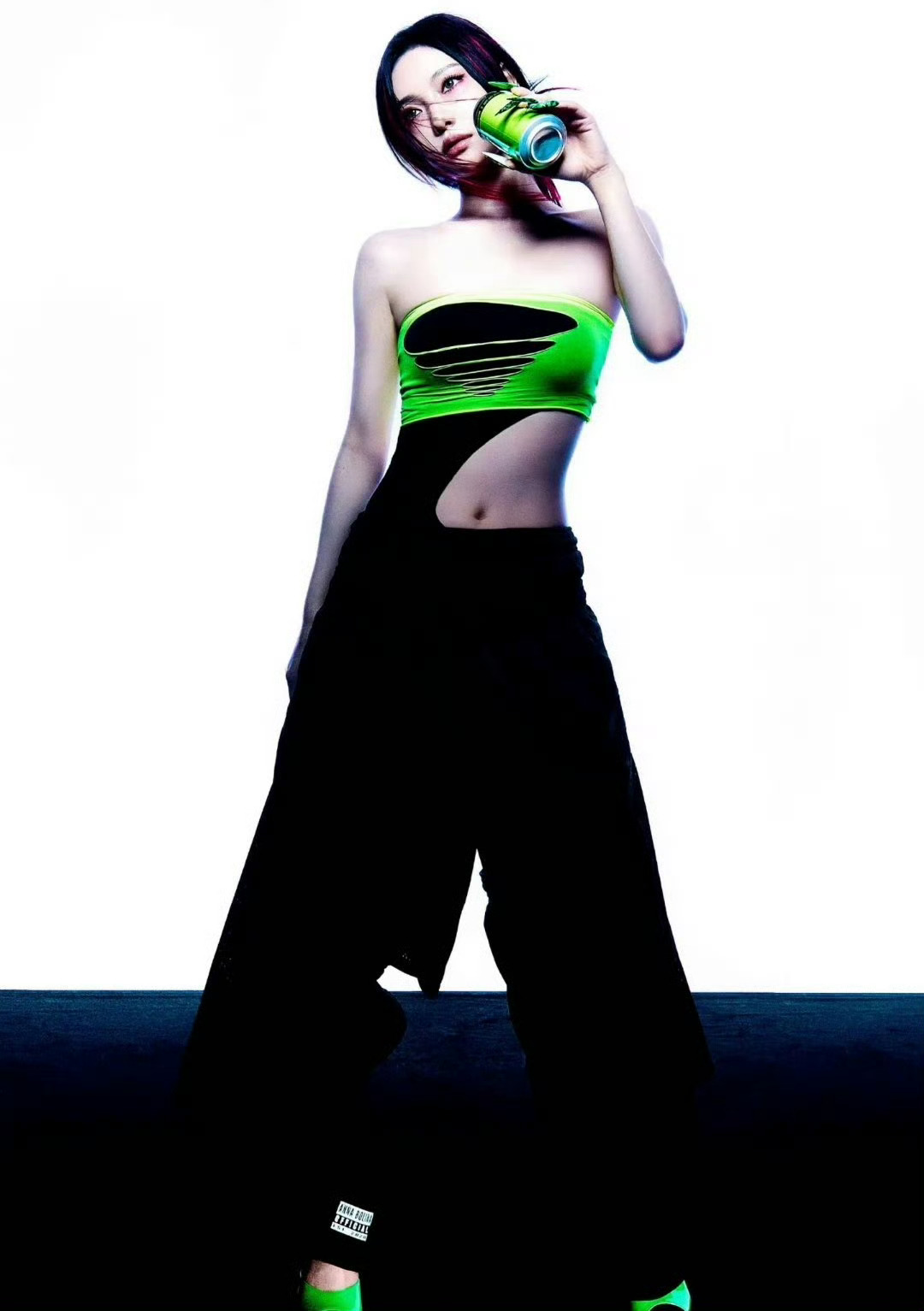aespa挑染宁艺卓🍋  cool girl 💚 
