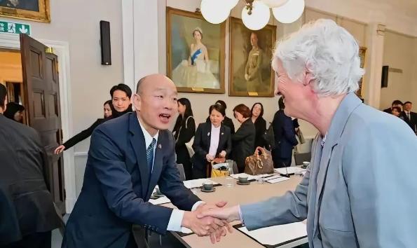5月14日—17日，台湾所谓的“立法院长”韩国瑜到访英国。

这个访问，从头到尾