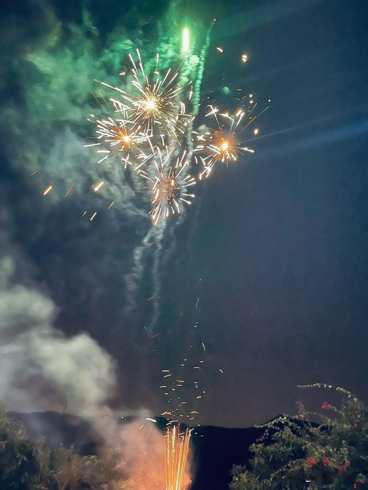 烟火起，照人间，
举杯敬此年，以岁月之名，
愿您，愿我，愿世间，
昭昭如愿，岁岁