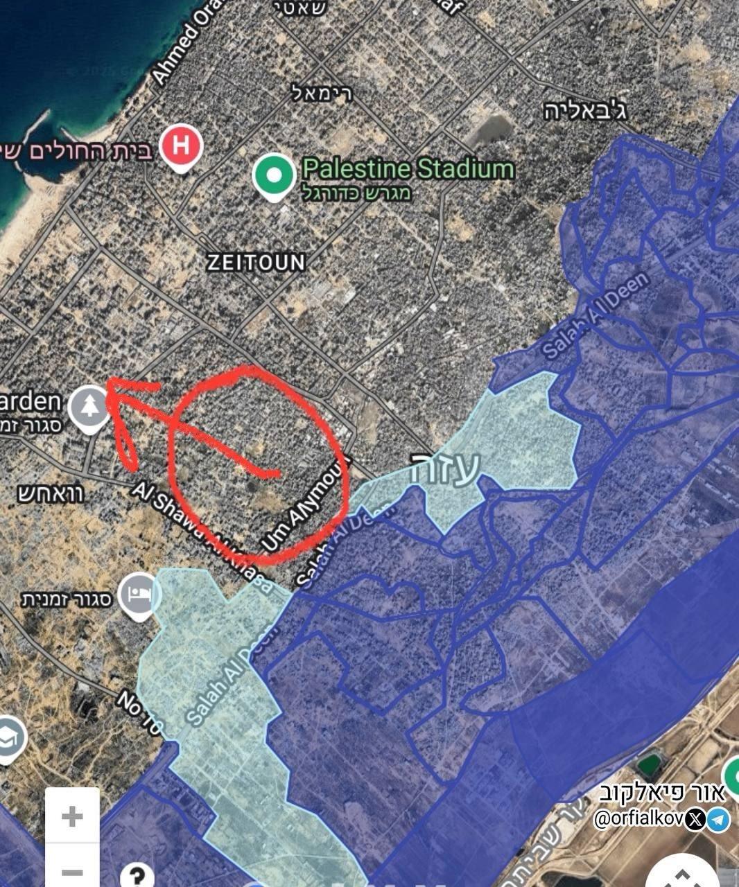 据媒体报道，以军已经投入两个旅的兵力，开始重新进攻加沙城。坦克推进至梅卡捷琳街区