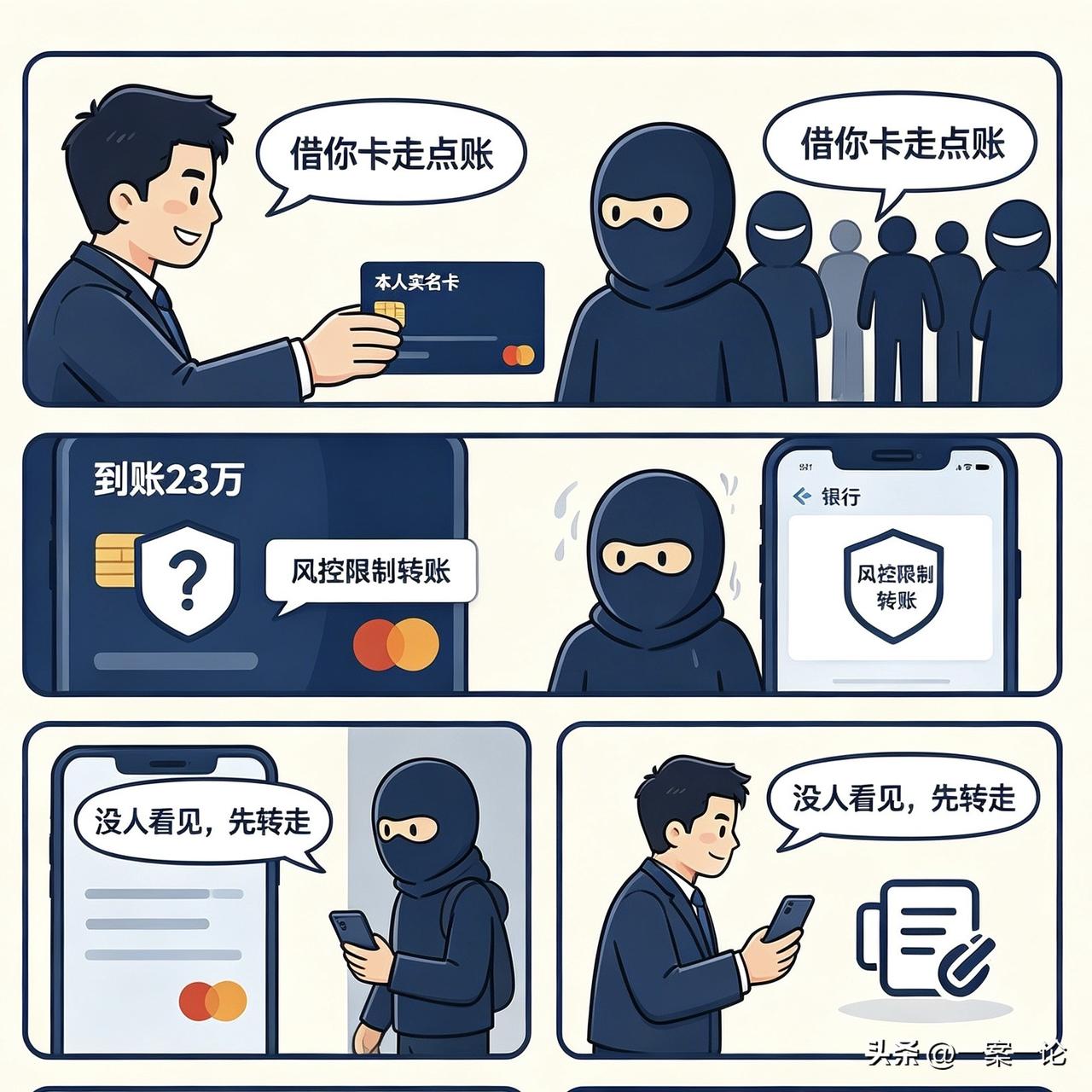 “黑吃黑吞23万赃款，为啥不算盗窃？”男子把自己银行卡借给犯罪团伙跑分洗钱，一笔