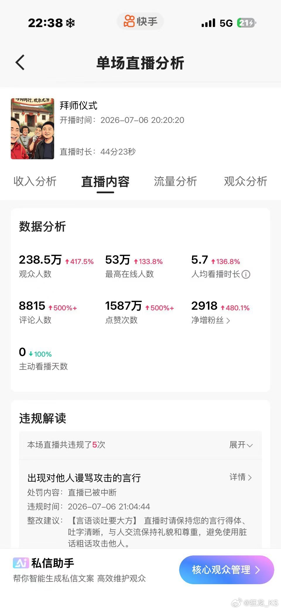 老狗朋友圈咋又封两天。（人气高了呗） 