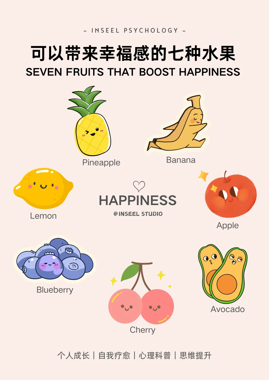 心理“食疗”之能给你带来幸福感的7种水果