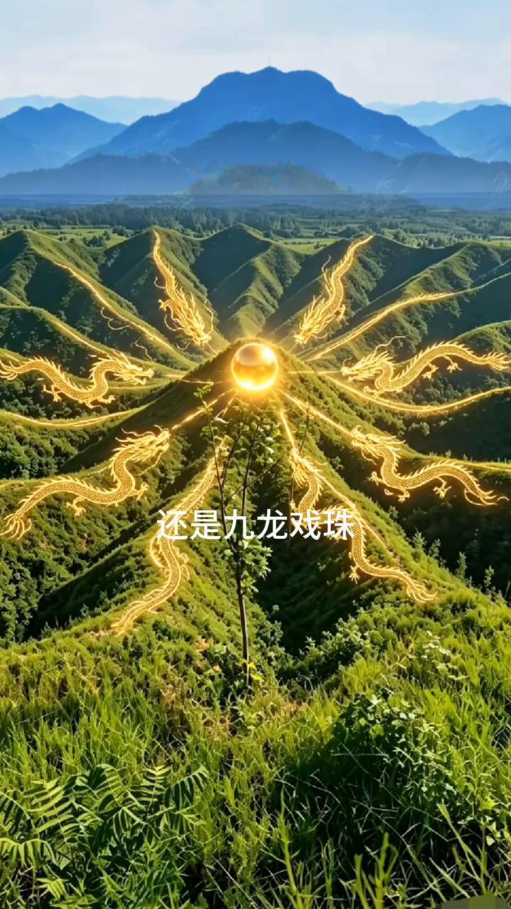 地理奇观。
这是莲花宝地，还是九龙戏珠？
