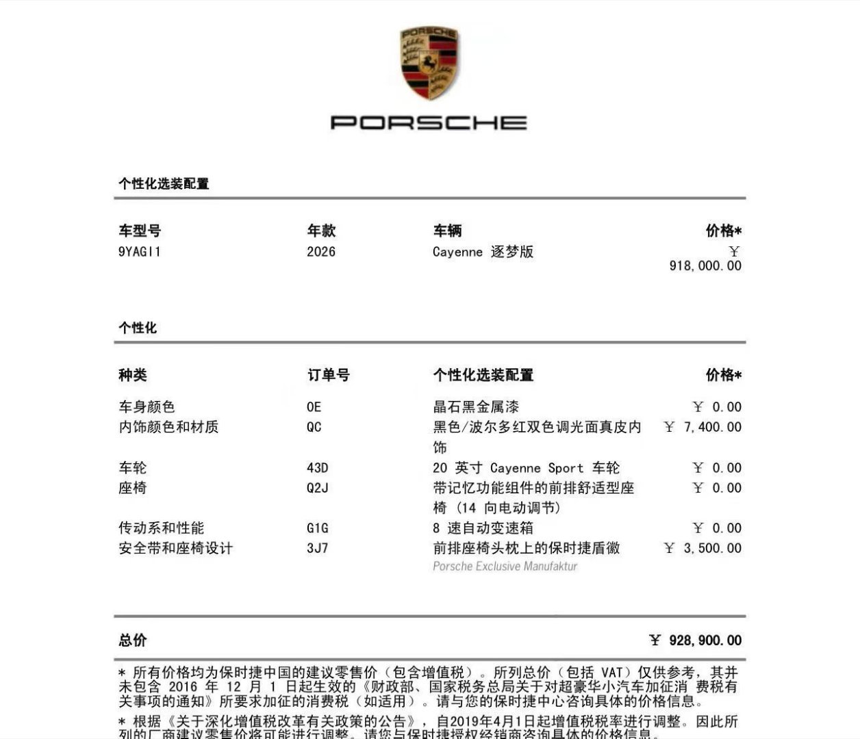 票圈看到的这台保时捷卡宴新车价格只要6x万…波波的车世界