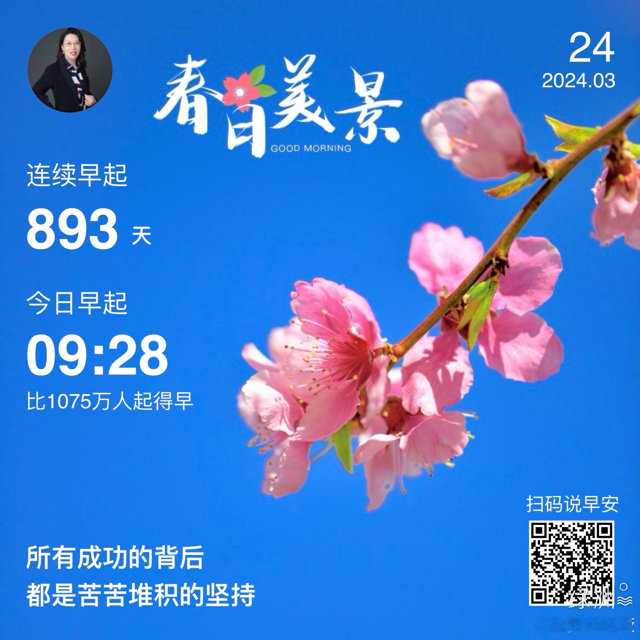 #早安#所有成功的背后都是苦苦堆积的坚持 