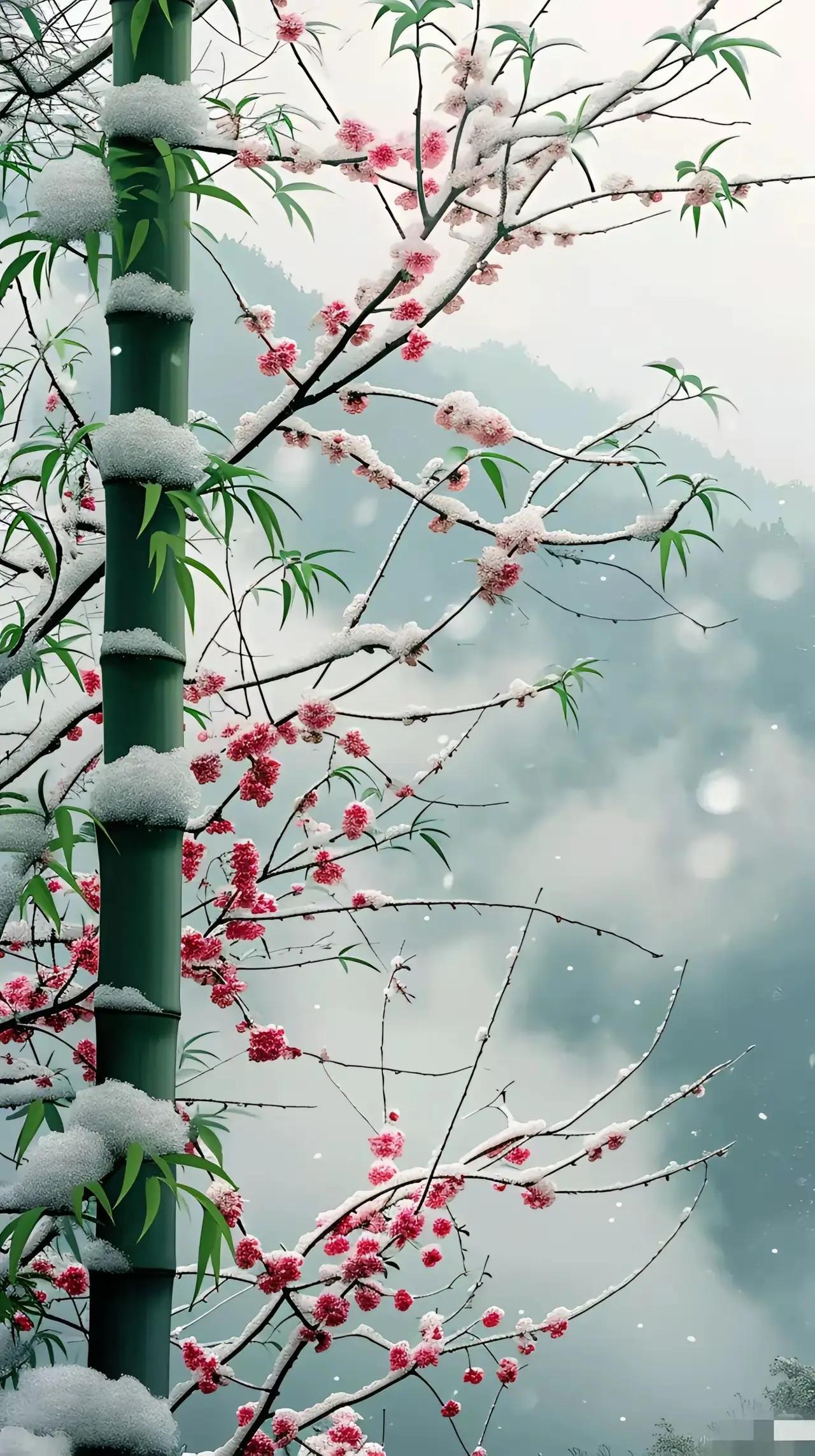 上联：竹菊经冬雅
下联：梅兰逢春芳