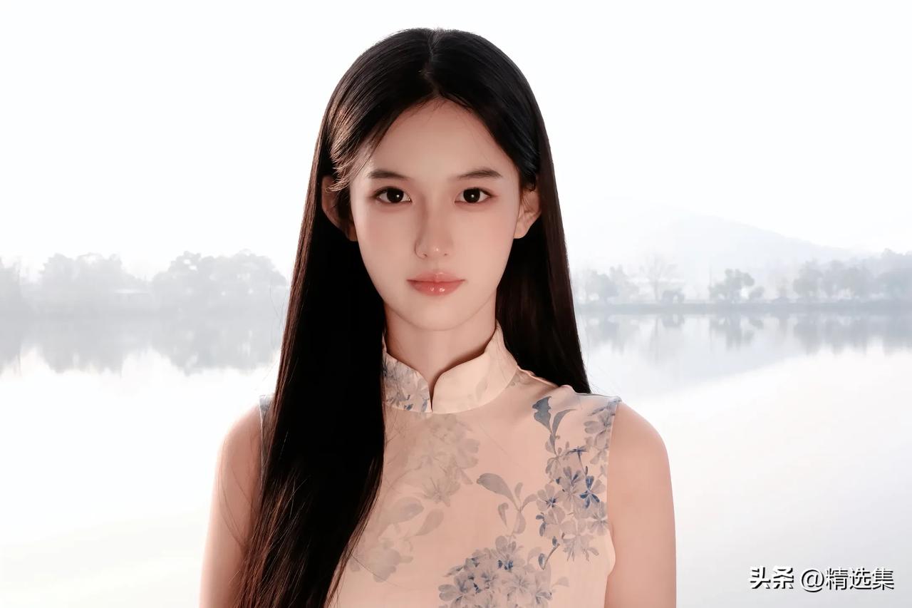 温柔古典的东方美人，如诗如画，宛若画中仙。