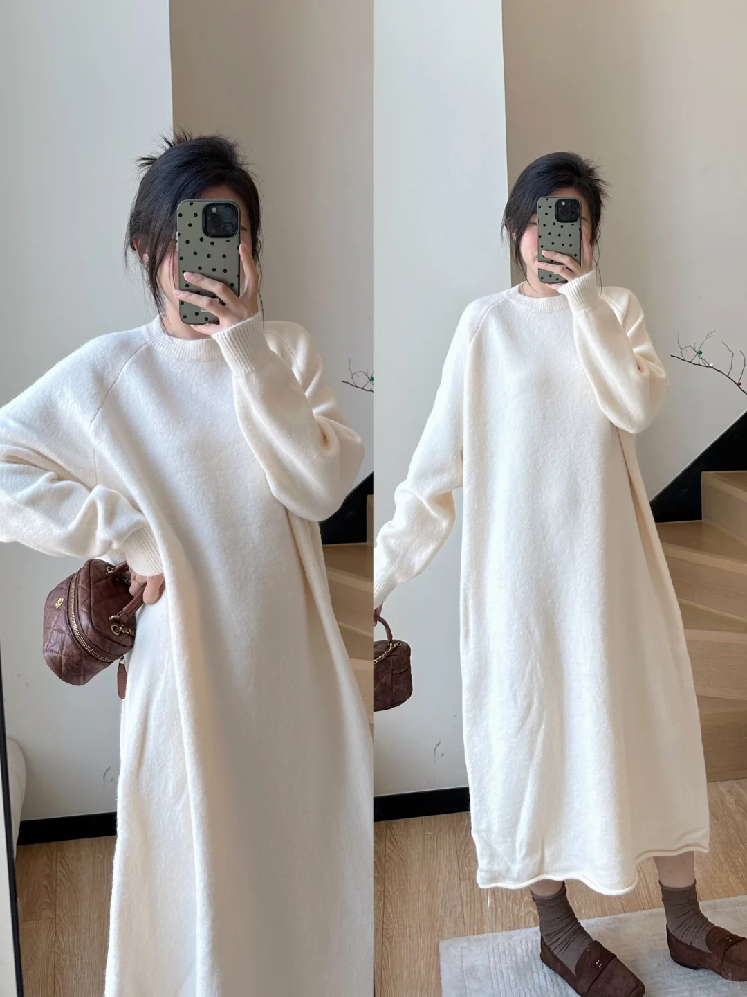 新品来咯～奶fufu又软糯舒服的大大大毛衣裙