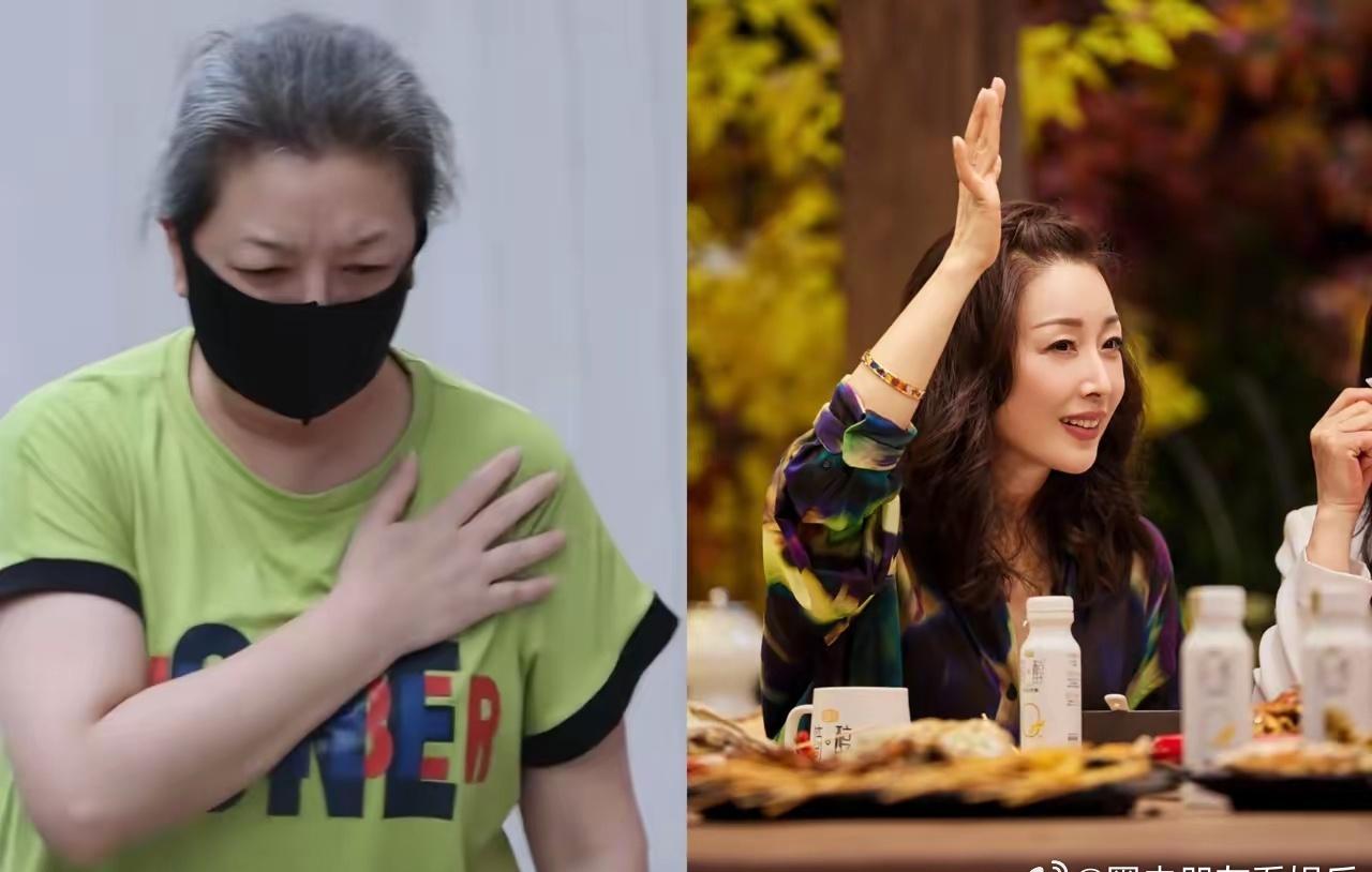 江珊现状，
​告诉所有女人一个道理，
​你的头发可以不染，但身材一定要管理，不然