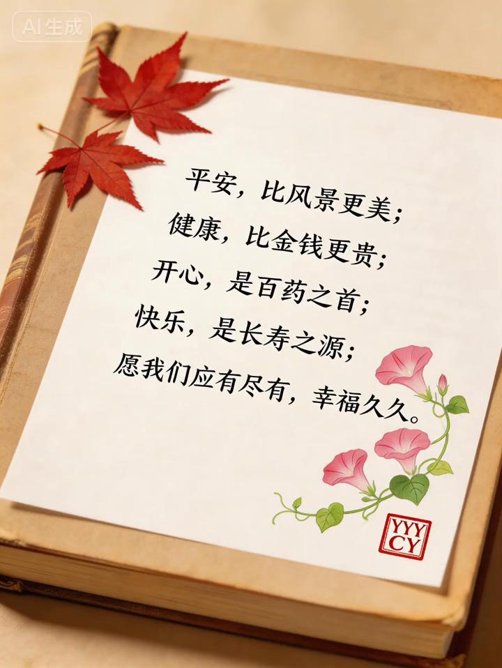 每天给自己一个微笑，笑里有幸福也有开心。原谅生活中的不完美，宽容生活中的不容易。