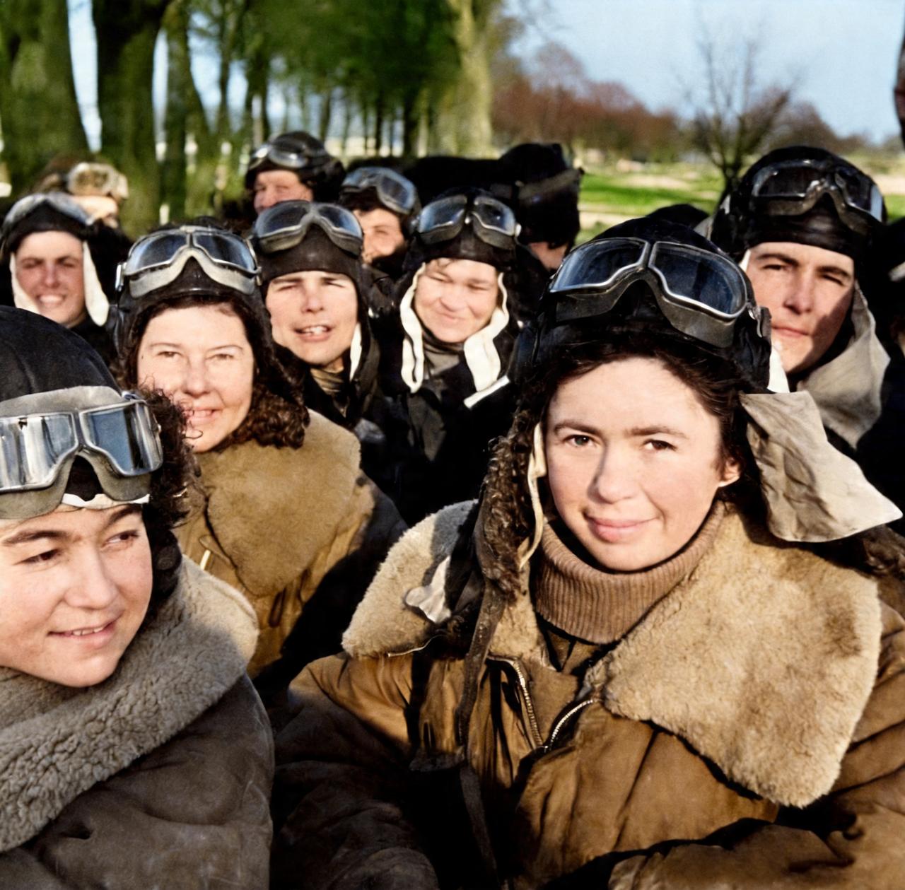这是二战中苏联紧急组建的一支全女性的飞行小分队。这支小分队由八十名女性组成，在四