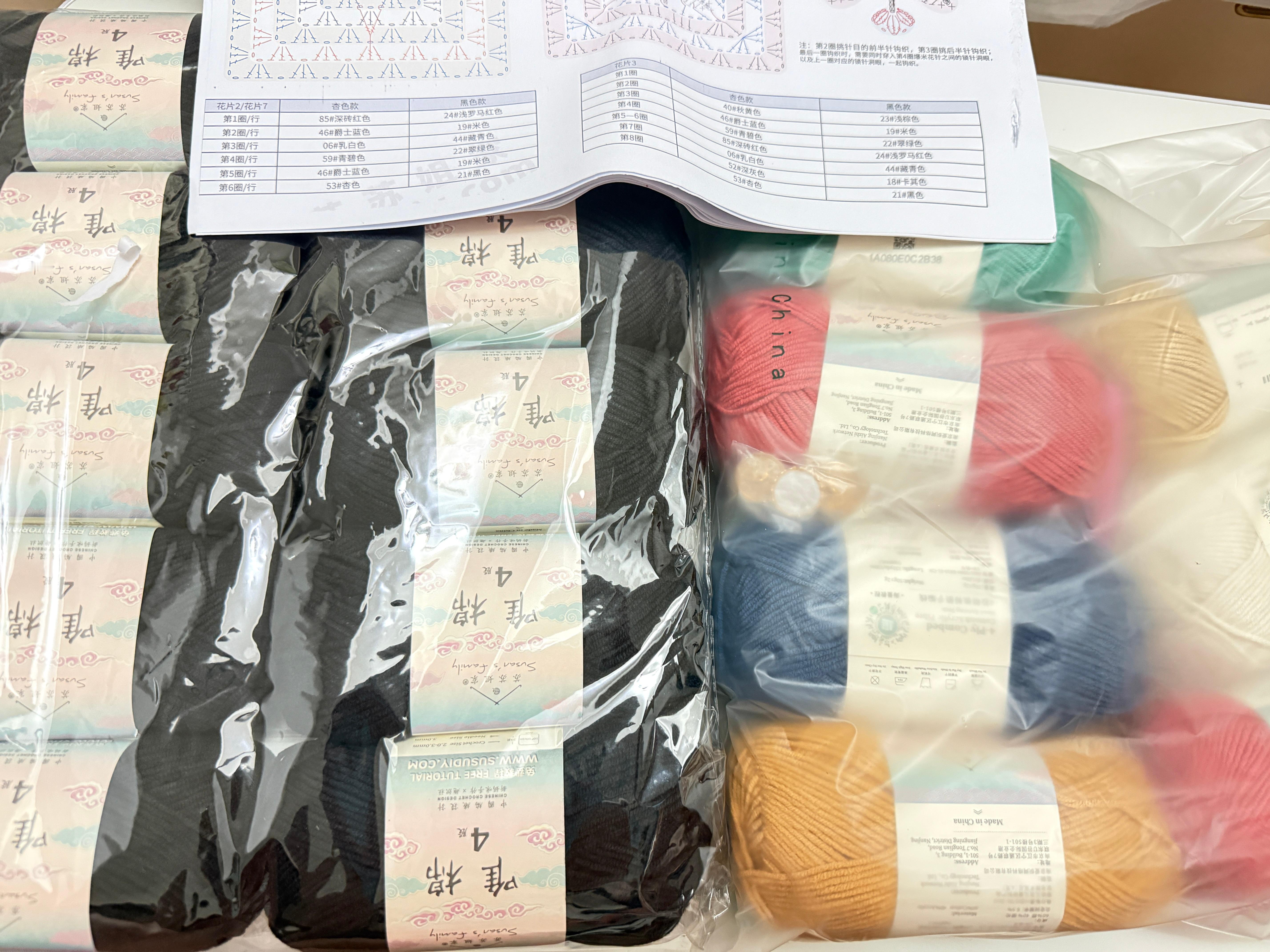 🧶到了。钩件衣服。希望不要烂尾[允悲]‍生活手记钩织 ​​​