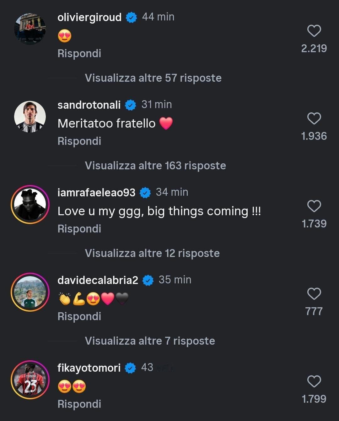 【👉】 ❤️🖤 好友们对萨勒马科尔斯🇧🇪与米兰续约至2031年的反应。s