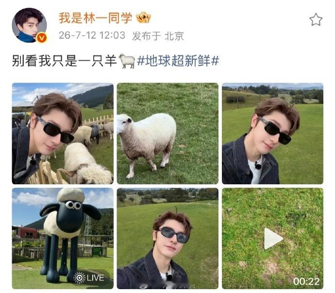 周也评论区唱别看我只是一只羊周也林一什么时候上音乐节 喜羊羊被你们唱明白了，也生