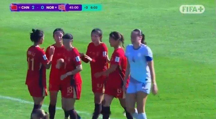 👧⚽🏆中国队在U17女足世界杯上取得开门红 ! 5-0击败挪威，陈睿琳一传一