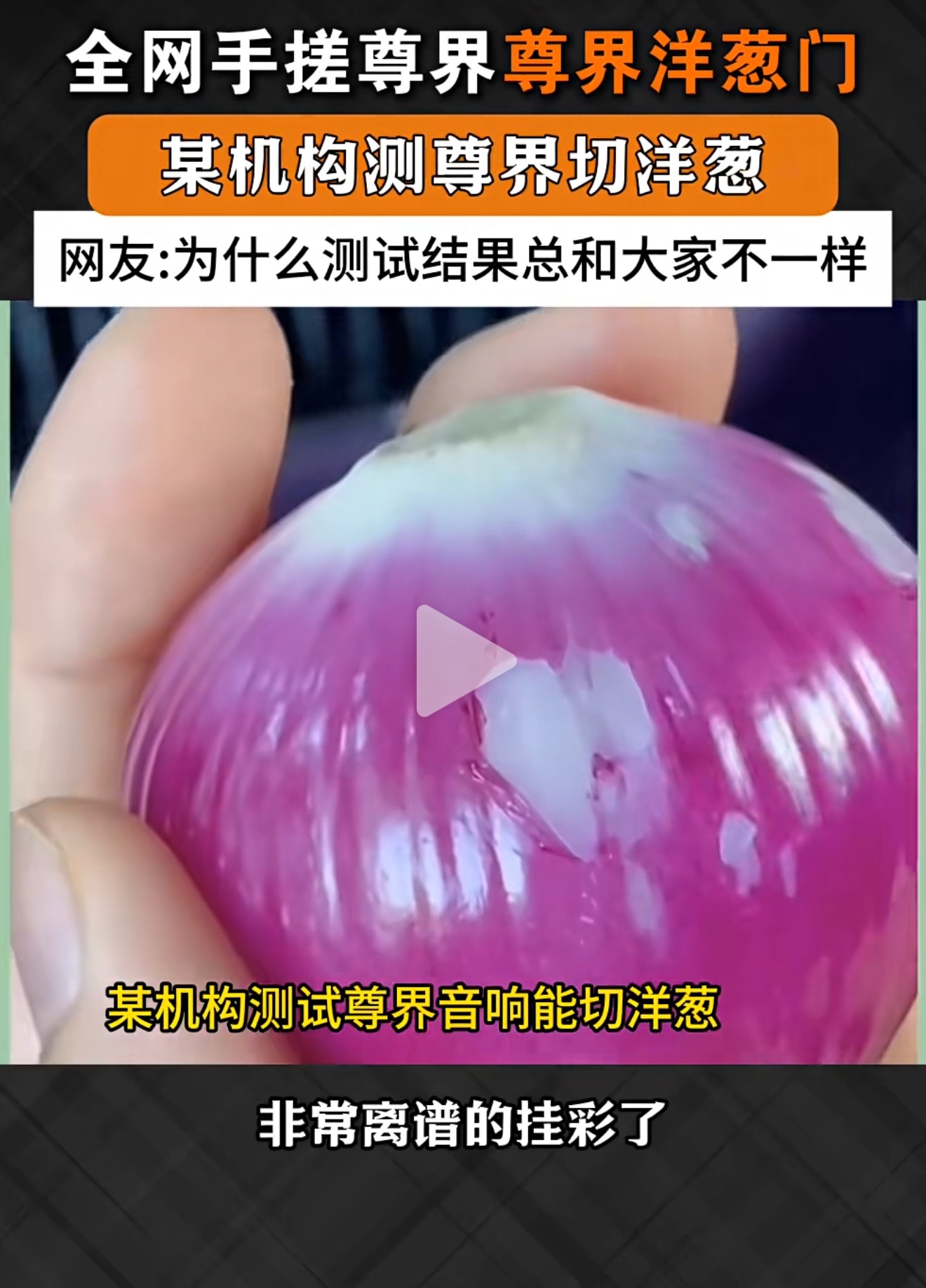 拿洋葱去汽车音响表面剐蹭，车圈这是认真的吗