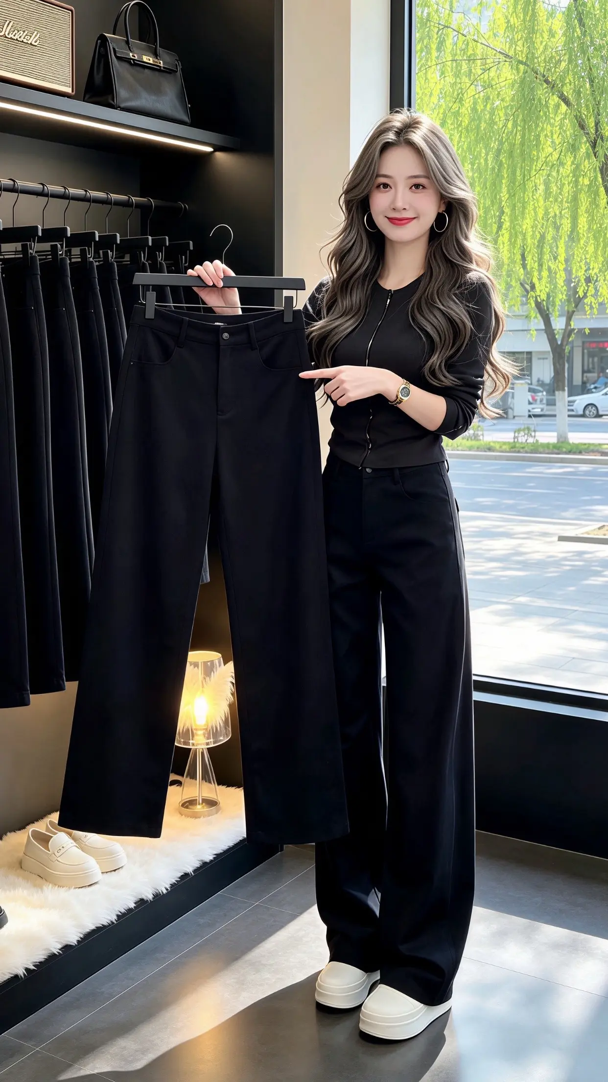时尚气质百搭休闲直筒裤 气质女神裤 穿出自己的风格 一眼就爱上的神裤 夏季穿搭