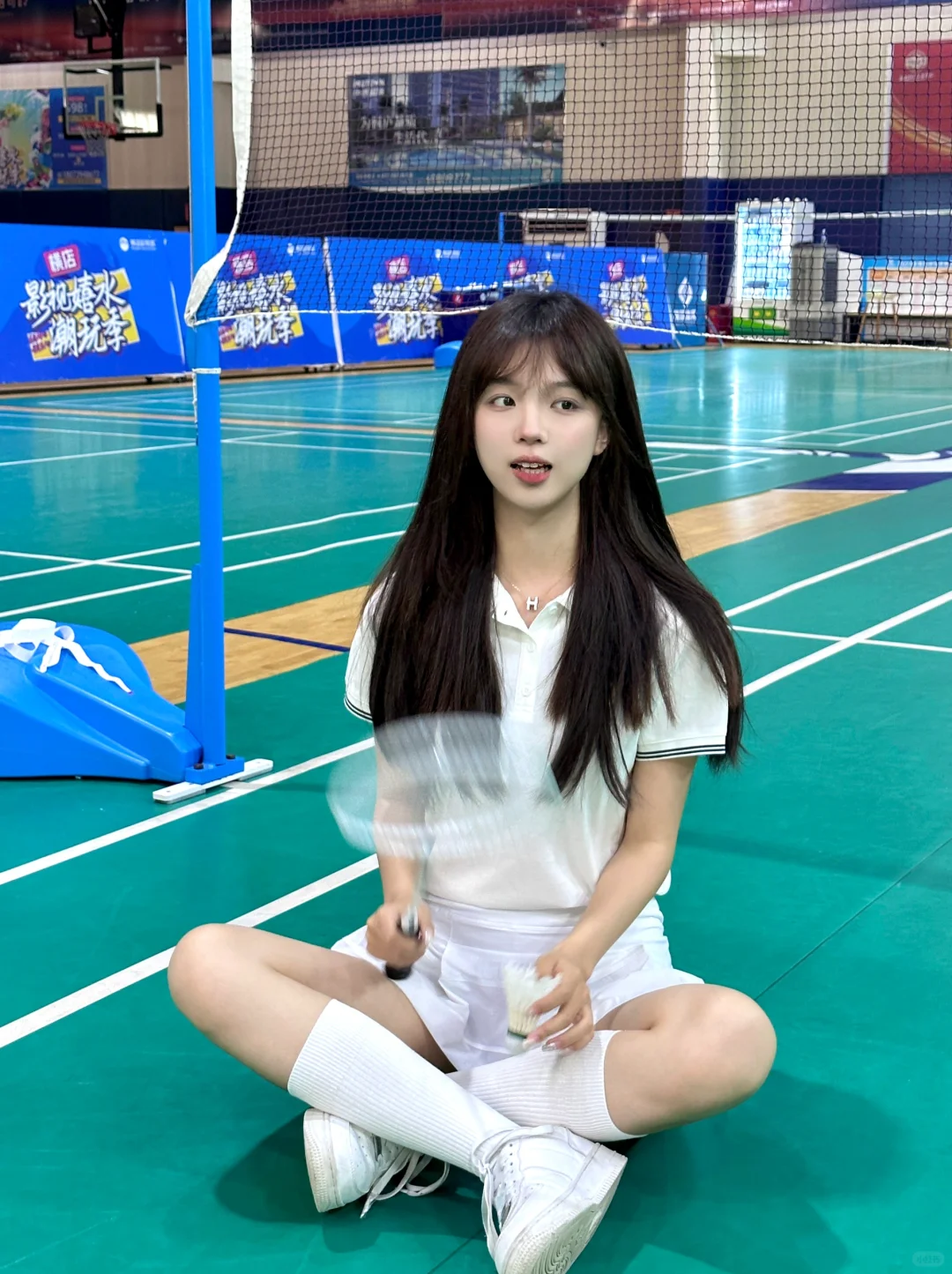 🏸️羽毛球馆拍照好好看！