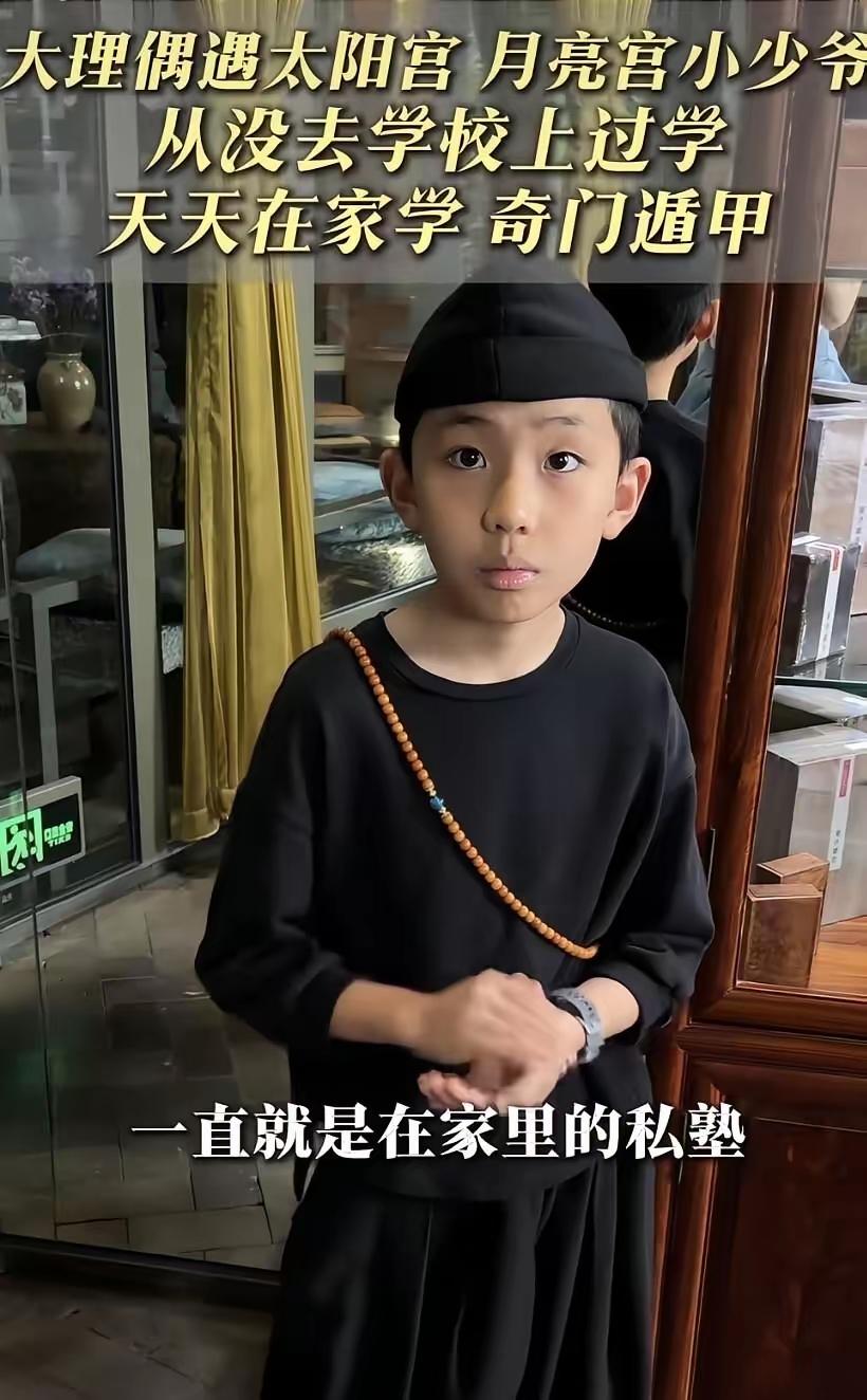 这个10岁小孩火出圈了，太阳宫小少爷，平时不玩手机，就羡慕了多少家长。
一看就不