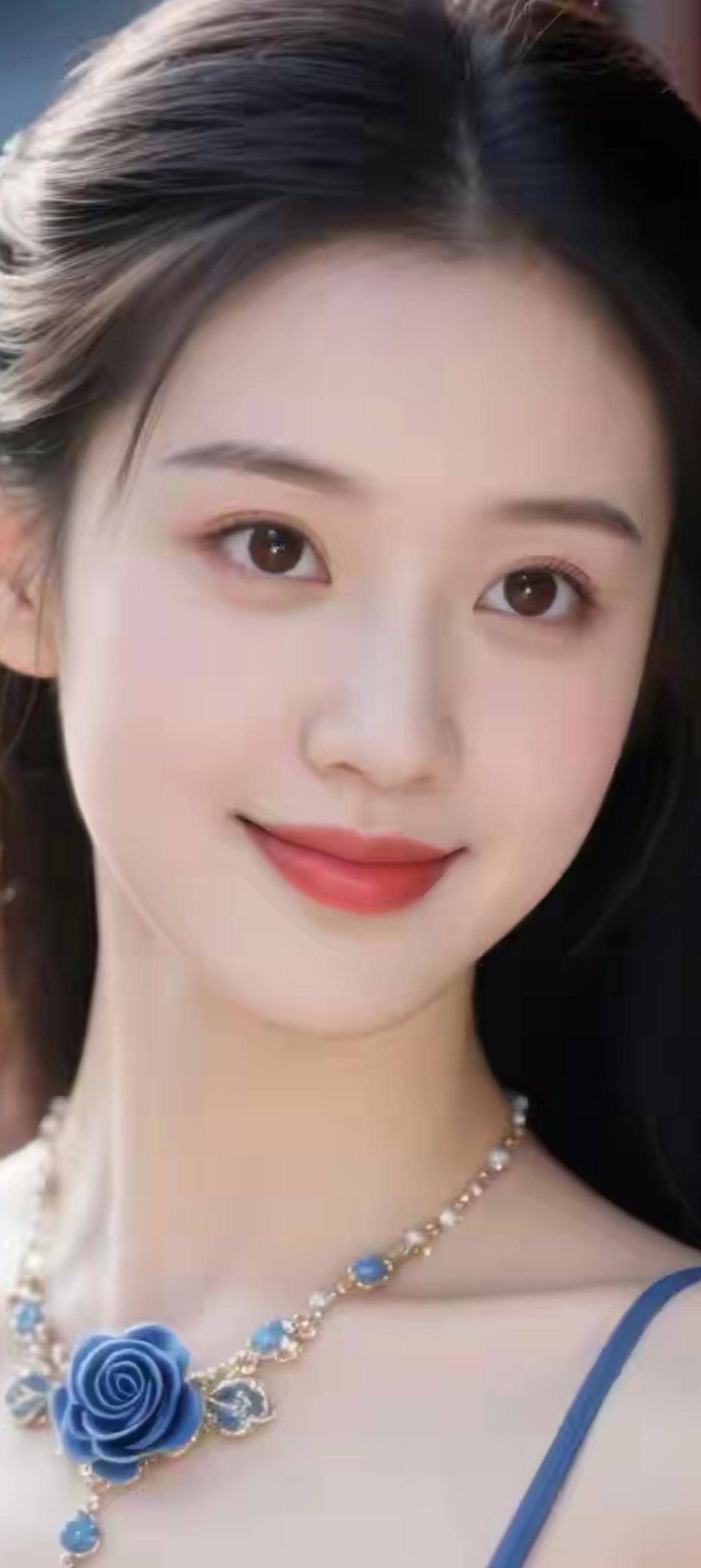 温柔甜美的蓝玫瑰项链，尽显优雅气质！💎🌹