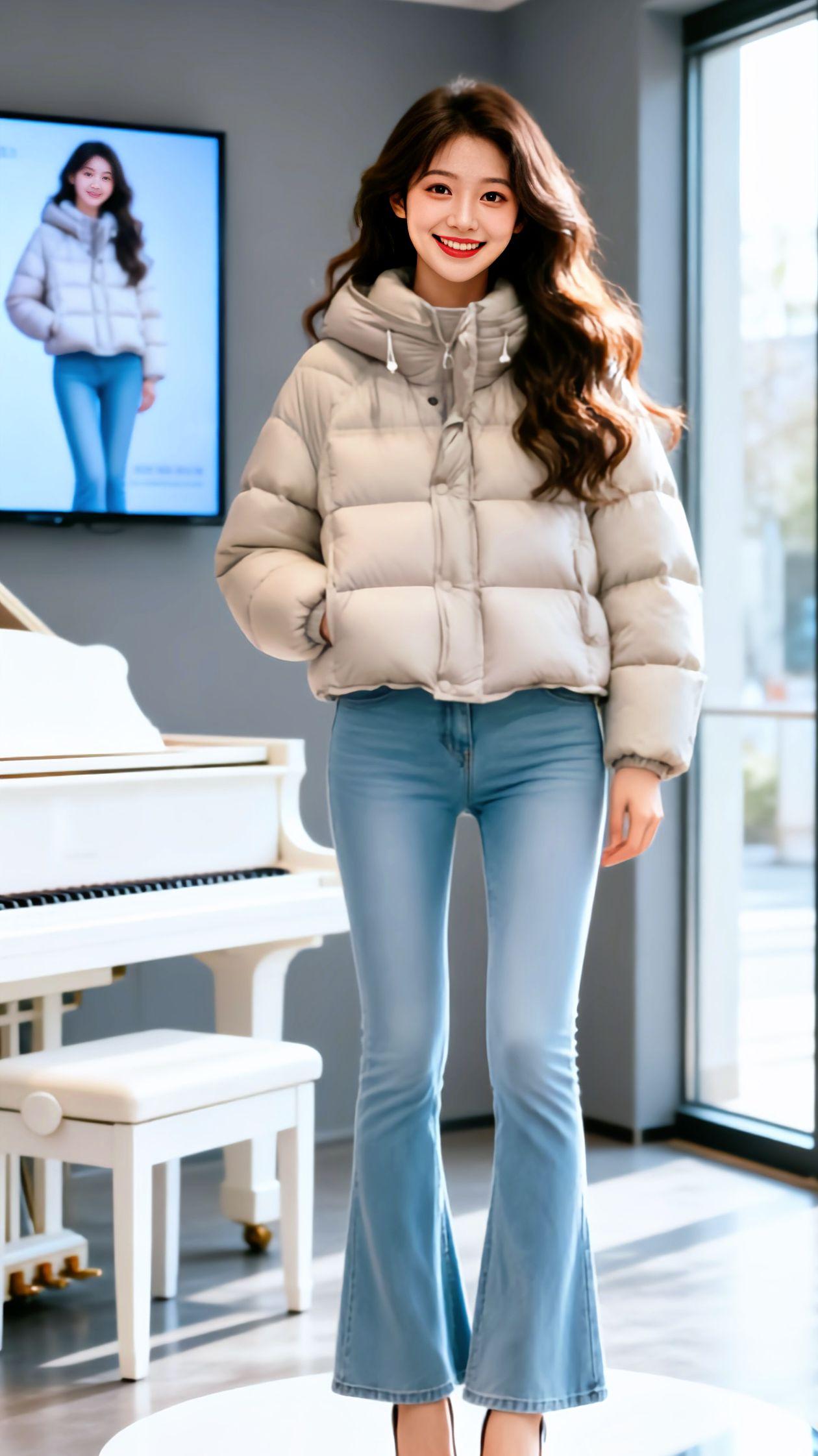 ootd每日穿搭 日常通勤穿搭 轻熟风穿搭 牛仔裤造型 复古喇叭裤