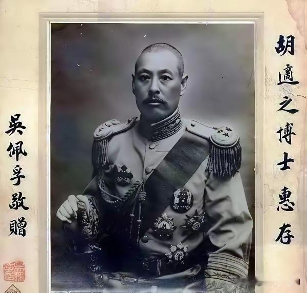 王铎：吴佩孚大帅送胡适的纪念照片