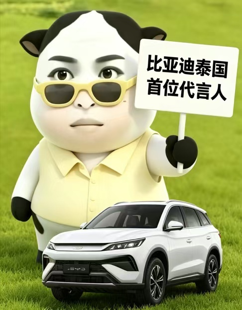 笑晕晕 邝玲玲比亚迪泰国首位代言人