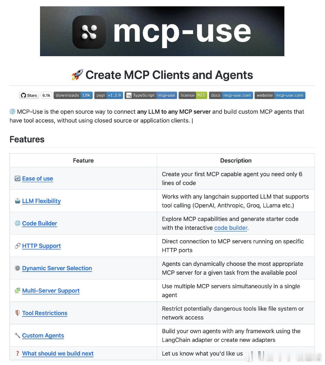 MCP-Use：开源利器，实现任意LLM与MCP服务器的无缝连接，打造具备工具访