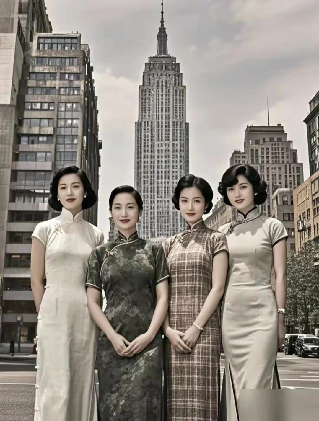 那时，民国夫人们在美国帝国大厦，可惜，风华绝代，美梦不再…