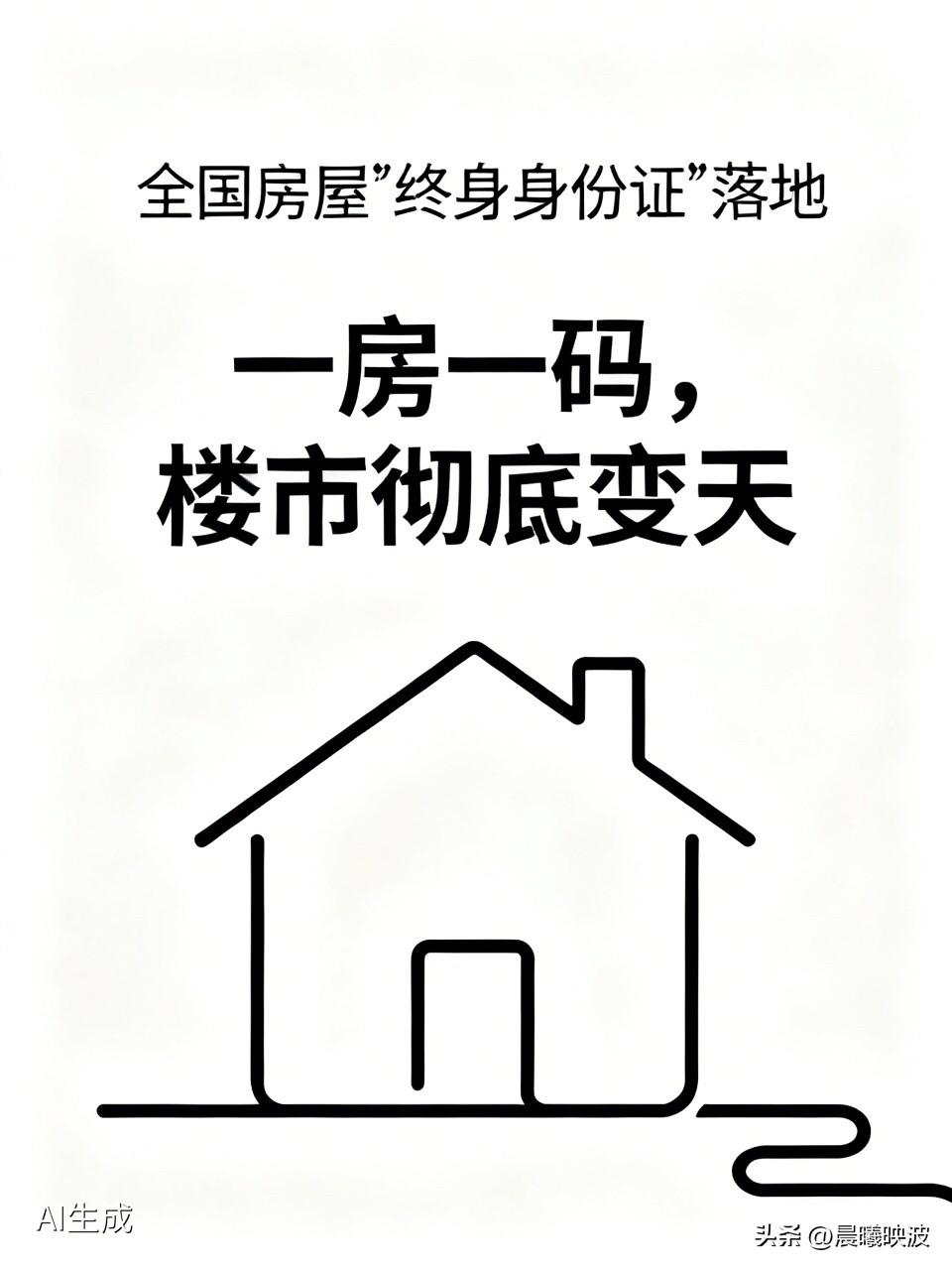 重磅！全国房屋“终身身份证”落地：一房一码，楼市迎来透明革命

  你有没有想过