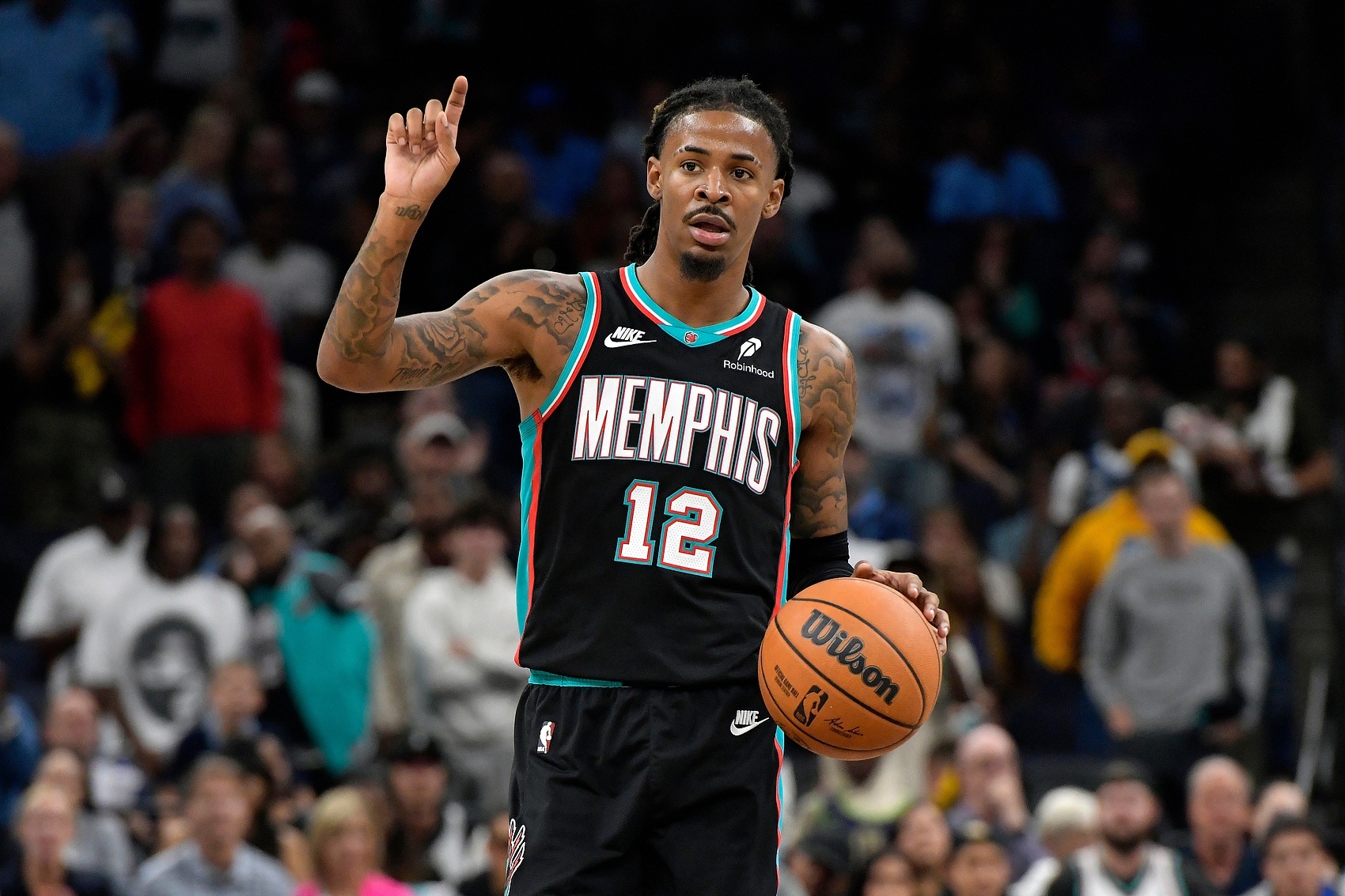 记者：现在打球还快乐吗？莫兰特：“No.”活塞vs灰熊 ​​​