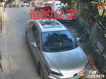 广西梧州一位车主把车子停在自家门口，谁料等到要开车出门时，发现车子上居然莫名其妙