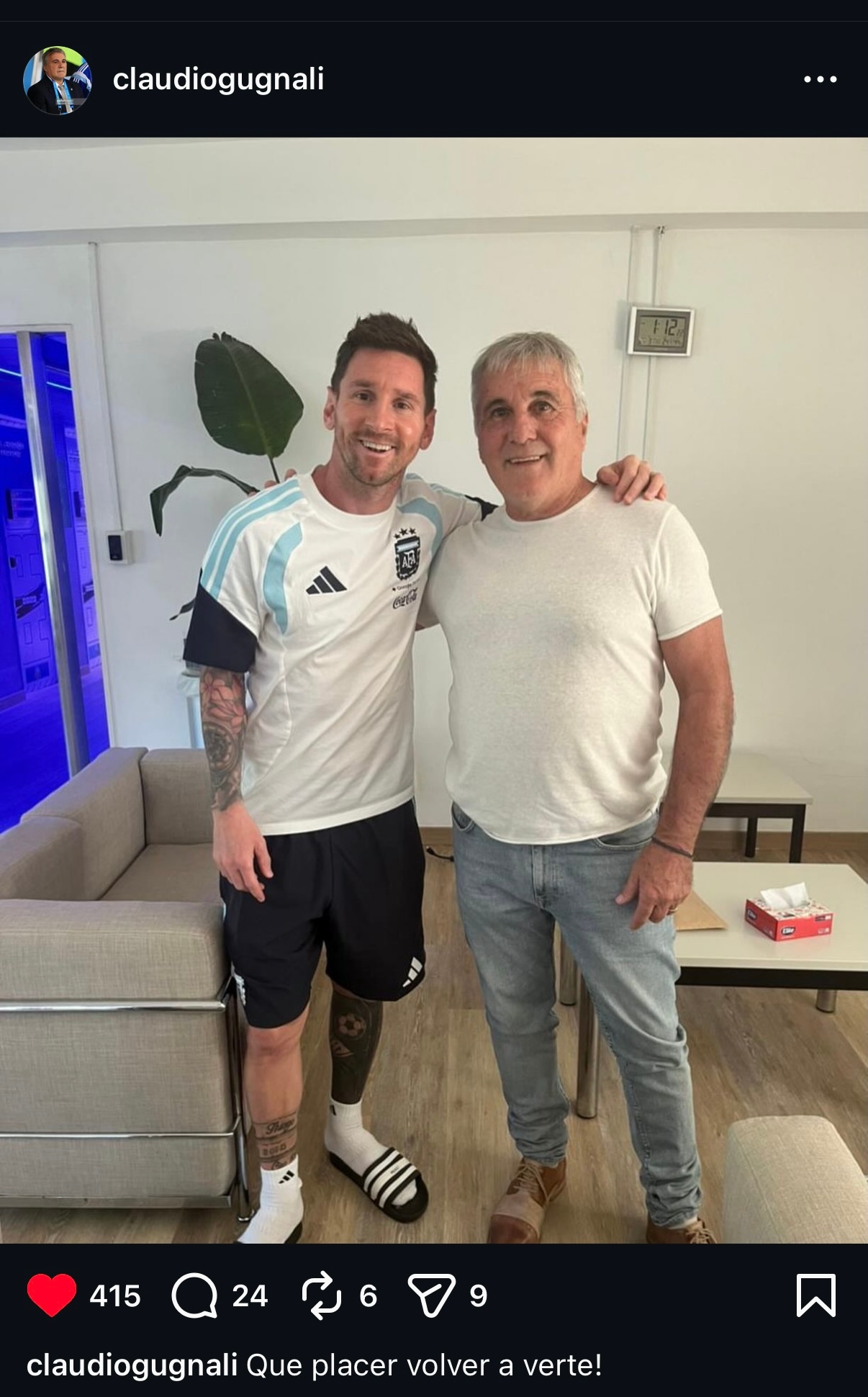 前阿根廷国家队助理教练克劳迪奥·古纳利（Claudio Gugnali）更新in