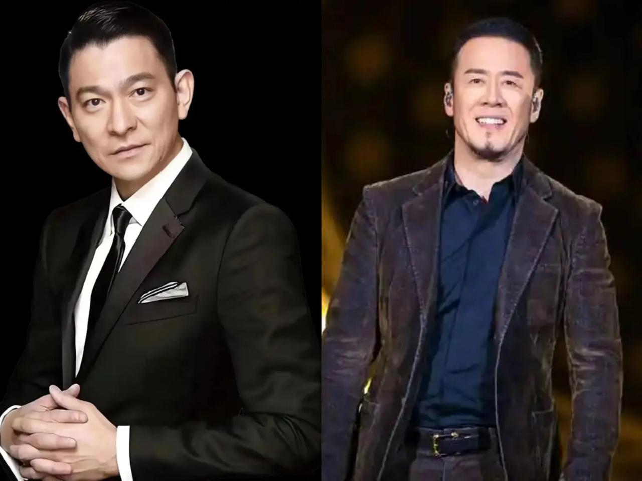 刘德华和杨坤同台唱歌,你喜欢谁?刘德华和杨坤一块儿上台唱歌，说实话我更待见刘德华