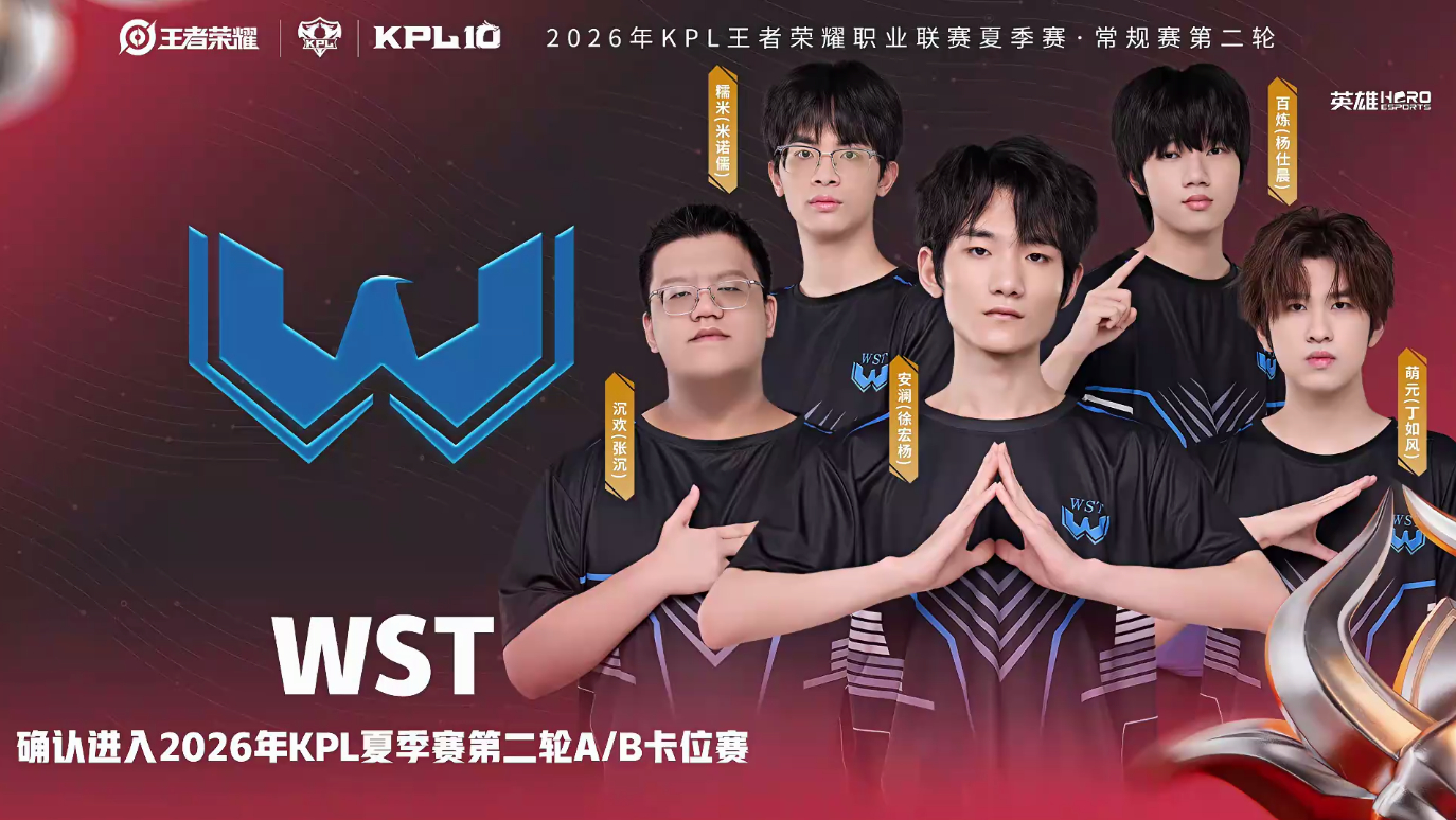 WST锁定AB卡位赛WST战胜eStar WST锁AB卡位赛了，加油！ 