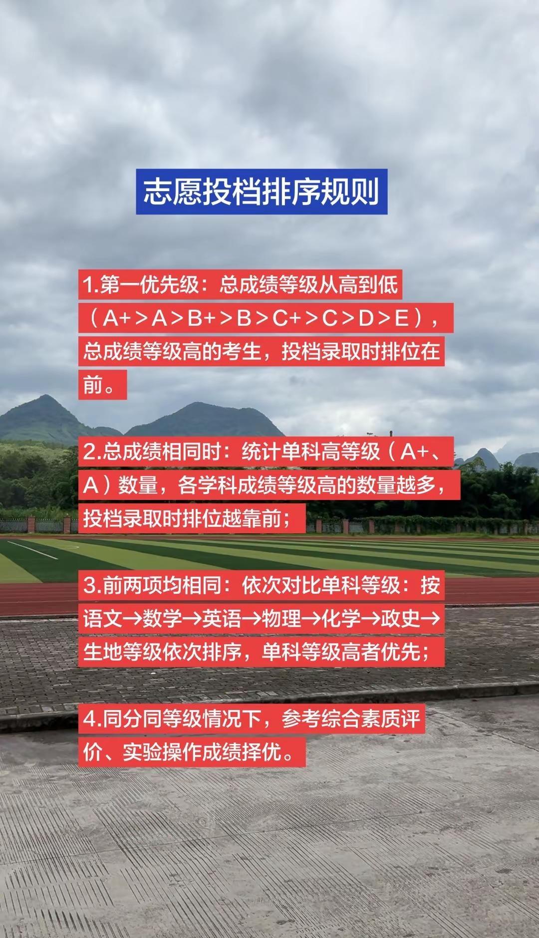 2026来宾中考志愿投档排序规则2026中考 志愿投档 2026来宾中考 来宾升