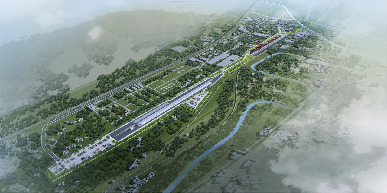 眉山高新区铁路专用线项目正式破土动工，这标志着眉山港投公司串联成昆铁路、联通产业