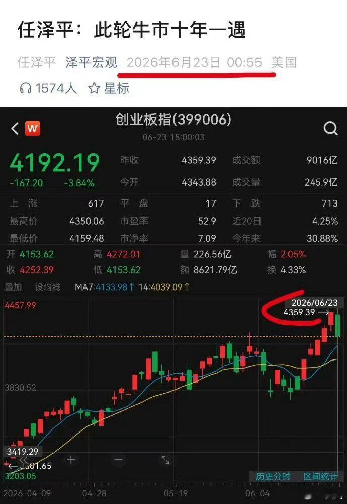 他说十年一遇 