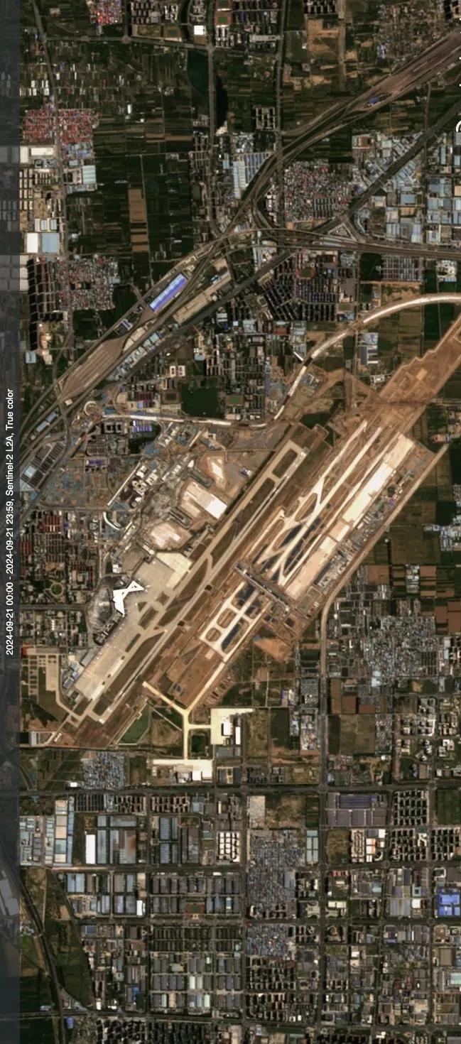太原市武宿机场最近卫星图（9.21）