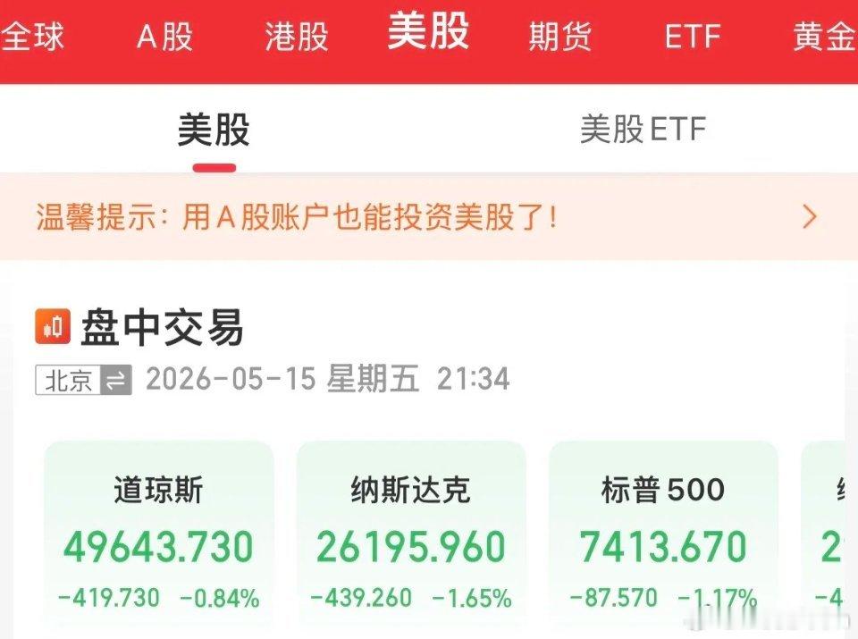 难以幸免！美股全线低开，英伟达大跌3.5%，昨晚涨的今天要还回我了，指数低开低走