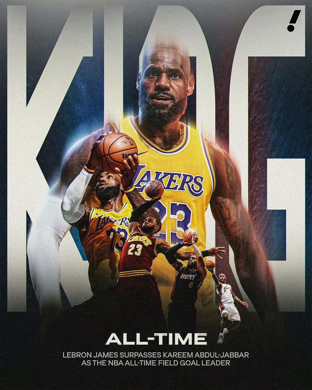 恭喜老头达成新成就！新的里程碑詹姆斯生涯进球数历史第一骑士詹姆斯詹姆斯克利夫兰骑